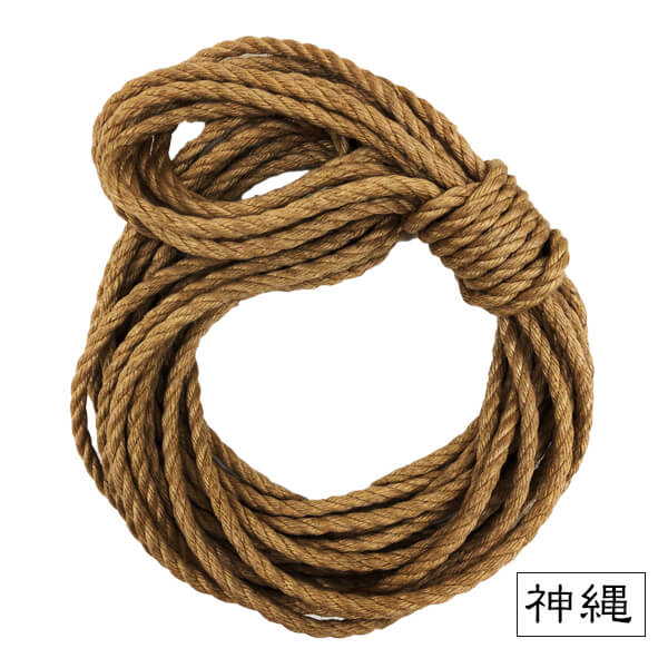 Kaminawa Jute Rope φ6mm 10M【Made in Japan】 Tanned with Beeswax 